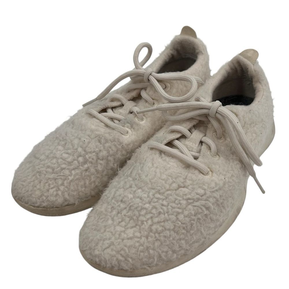 Allbirds wool runner fluffs natural white cream Sherpa sneaker size 11